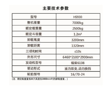 HS930轮式装载机